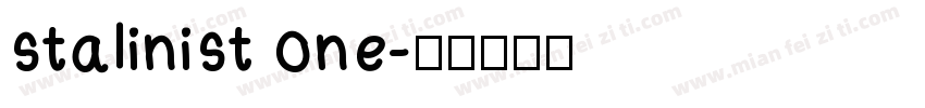 stalinist one字体转换